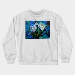 Daisies at Midnight Crewneck Sweatshirt